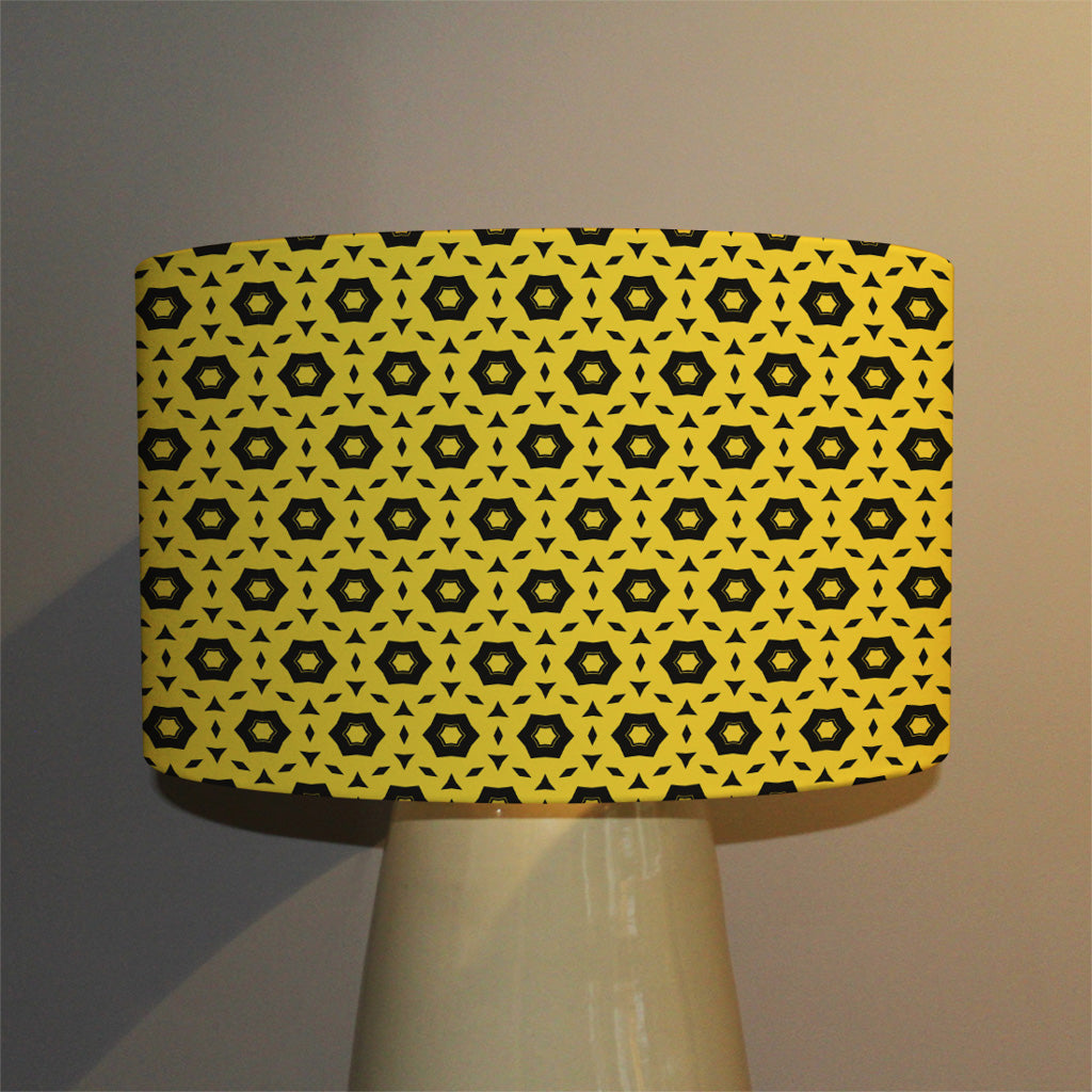 New Product Yellow & Black Geometric Pattern (Ceiling & Lamp Shade)  - Andrew Lee Home and Living