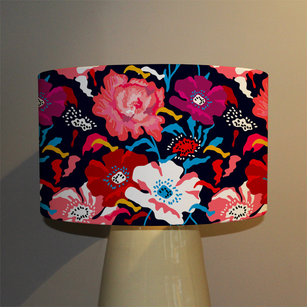 New Product Bright Flowers on Dark Background (Ceiling & Lamp Shade)  - Andrew Lee Home and Living