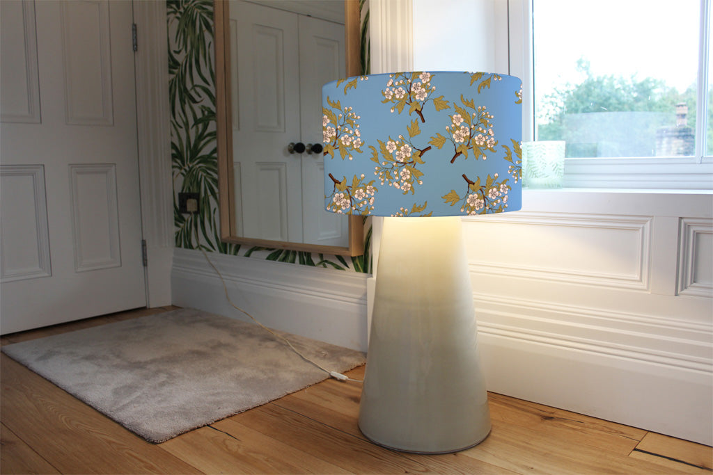 New Product Orchid Branches on Blue (Ceiling & Lamp Shade)  - Andrew Lee Home and Living