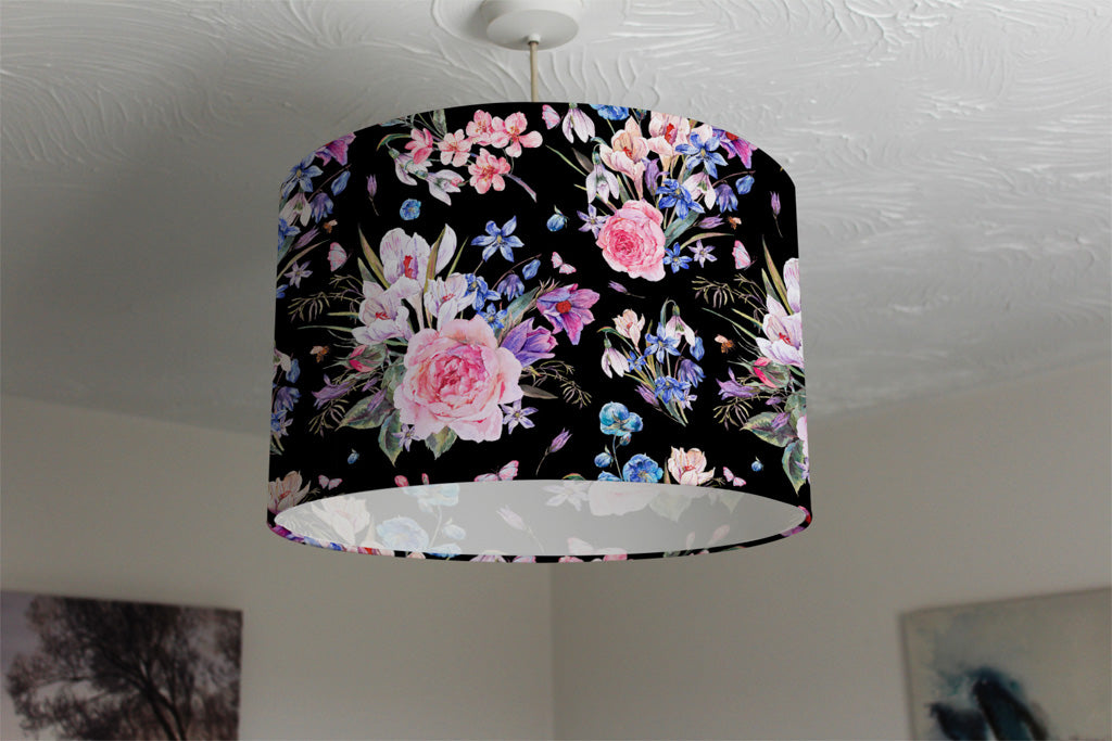 Black and pink lamp shop shade