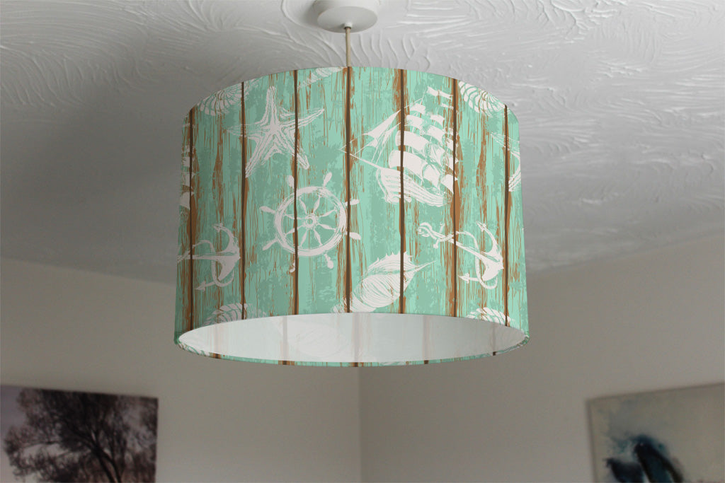New Product Nautical Elements on Wood (Ceiling & Lamp Shade)  - Andrew Lee Home and Living