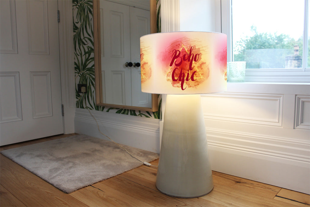 New Product Boho Chic lettering on beautiful watercolor background (Ceiling & Lamp Shade)  - Andrew Lee Home and Living