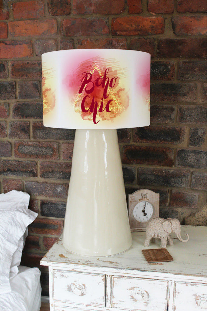 New Product Boho Chic lettering on beautiful watercolor background (Ceiling & Lamp Shade)  - Andrew Lee Home and Living