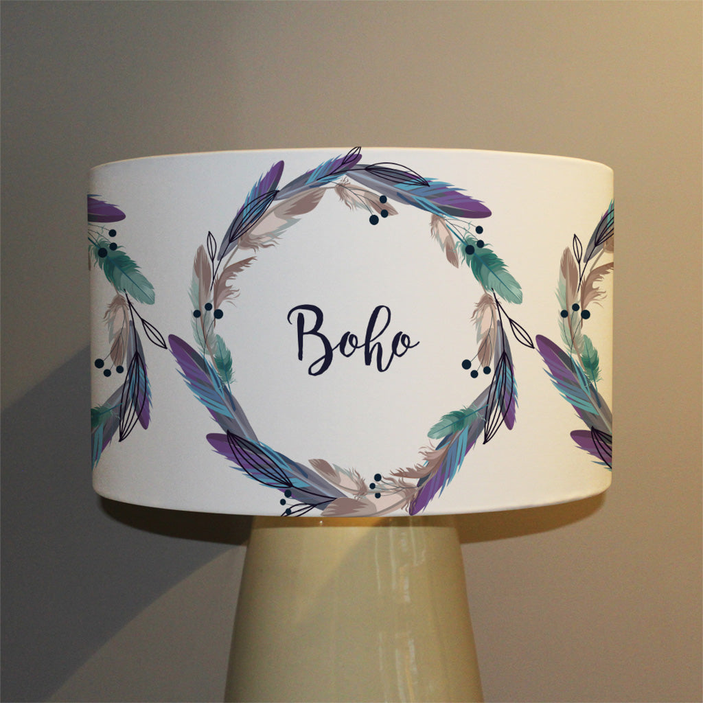 New Product Boho style wreath feathers (Ceiling & Lamp Shade)  - Andrew Lee Home and Living