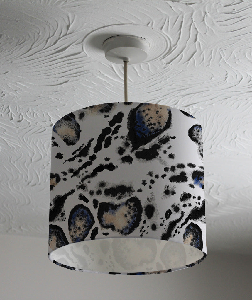 New Product Watercolour Leopard Animal Print In Blue (Ceiling & Lamp Shade)  - Andrew Lee Home and Living