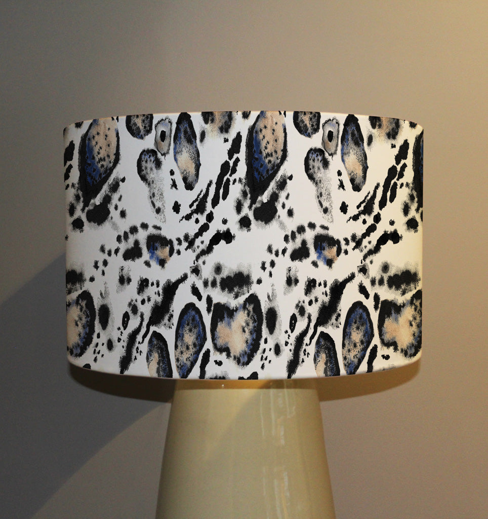 New Product Watercolour Leopard Animal Print In Blue (Ceiling & Lamp Shade)  - Andrew Lee Home and Living