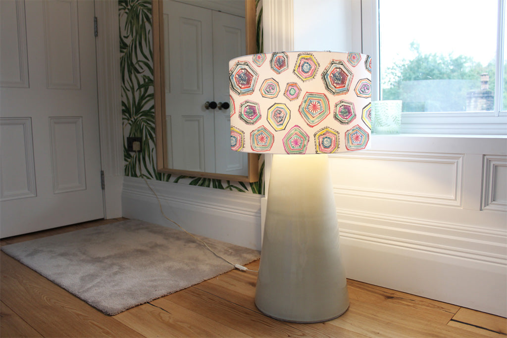 New Product Hand painted multicolor watercolor  geometrical pattern (Ceiling & Lamp Shade)  - Andrew Lee Home and Living