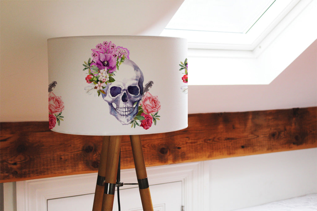 New Product Human skull with flowers (Ceiling & Lamp Shade)  - Andrew Lee Home and Living