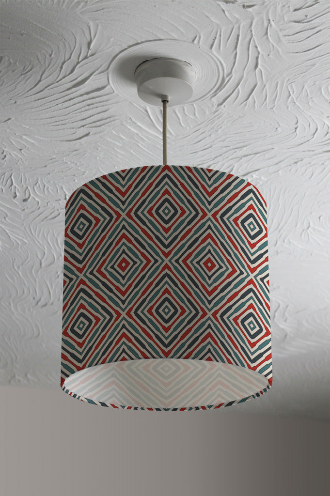 New Product Repeated squares and rhombuses ornamental abstract Tribal motif (Ceiling & Lamp Shade)  - Andrew Lee Home and Living