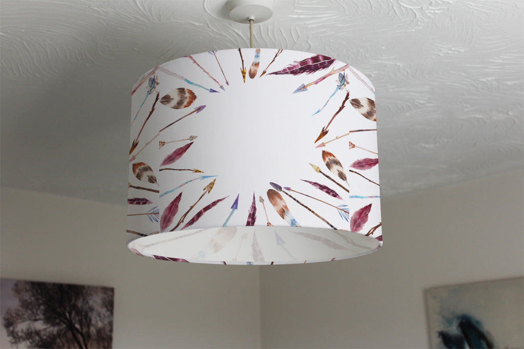 New Product Watercolor boho chic with feathers and arrows (Ceiling & Lamp Shade)  - Andrew Lee Home and Living