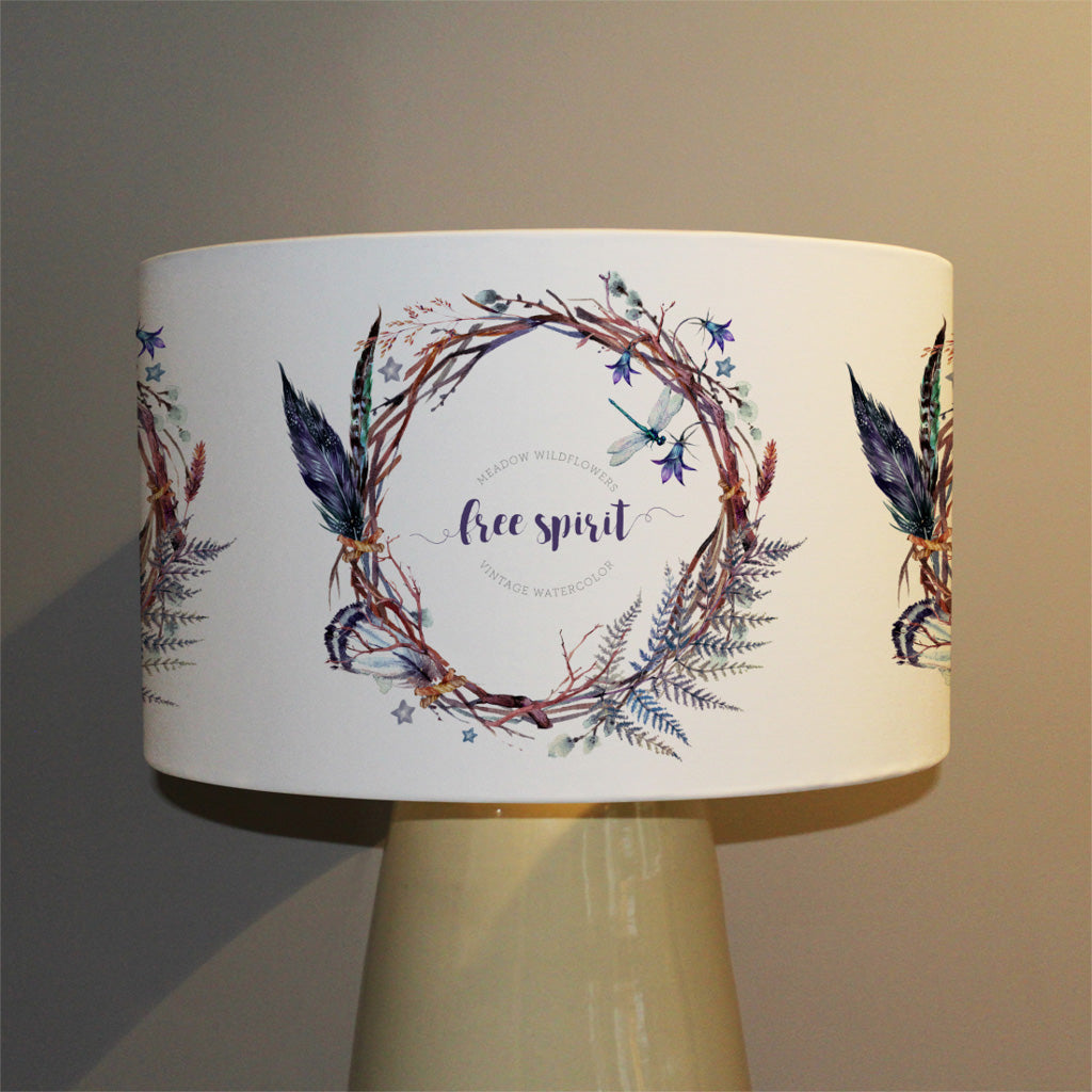 New Product Watercolor Boho wreath (Ceiling & Lamp Shade)  - Andrew Lee Home and Living