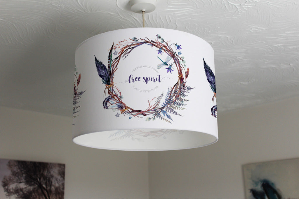 New Product Watercolor Boho wreath (Ceiling & Lamp Shade)  - Andrew Lee Home and Living