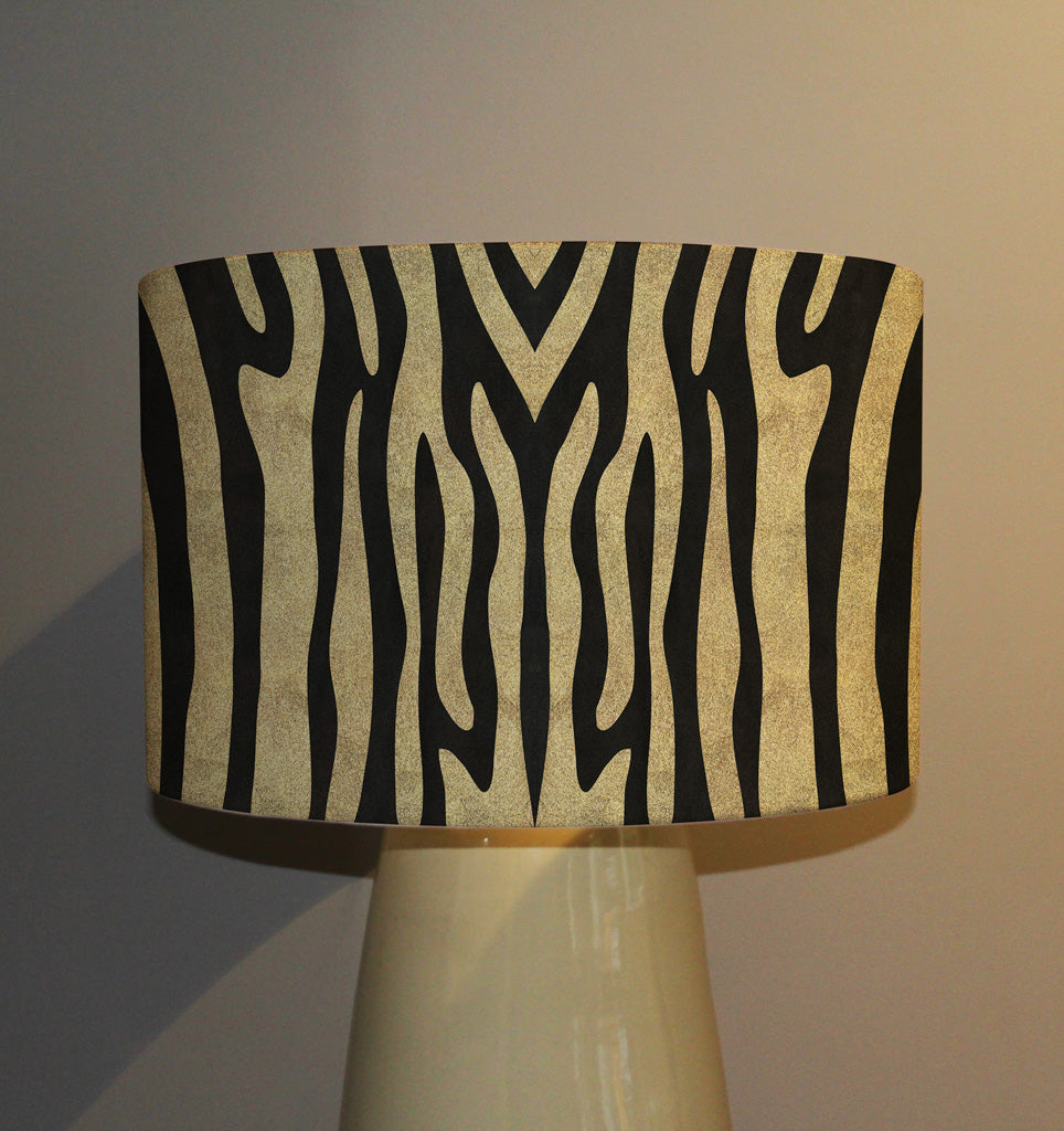 New Product Zebra Stripes in Gold Glitter (Ceiling & Lamp Shade)  - Andrew Lee Home and Living