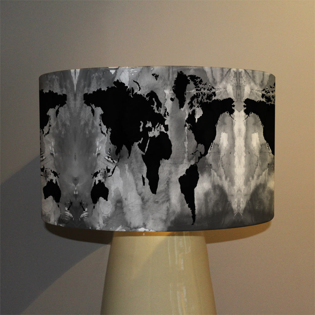 New Product MF Black and white world map (Ceiling & Lamp Shade)  - Andrew Lee Home and Living