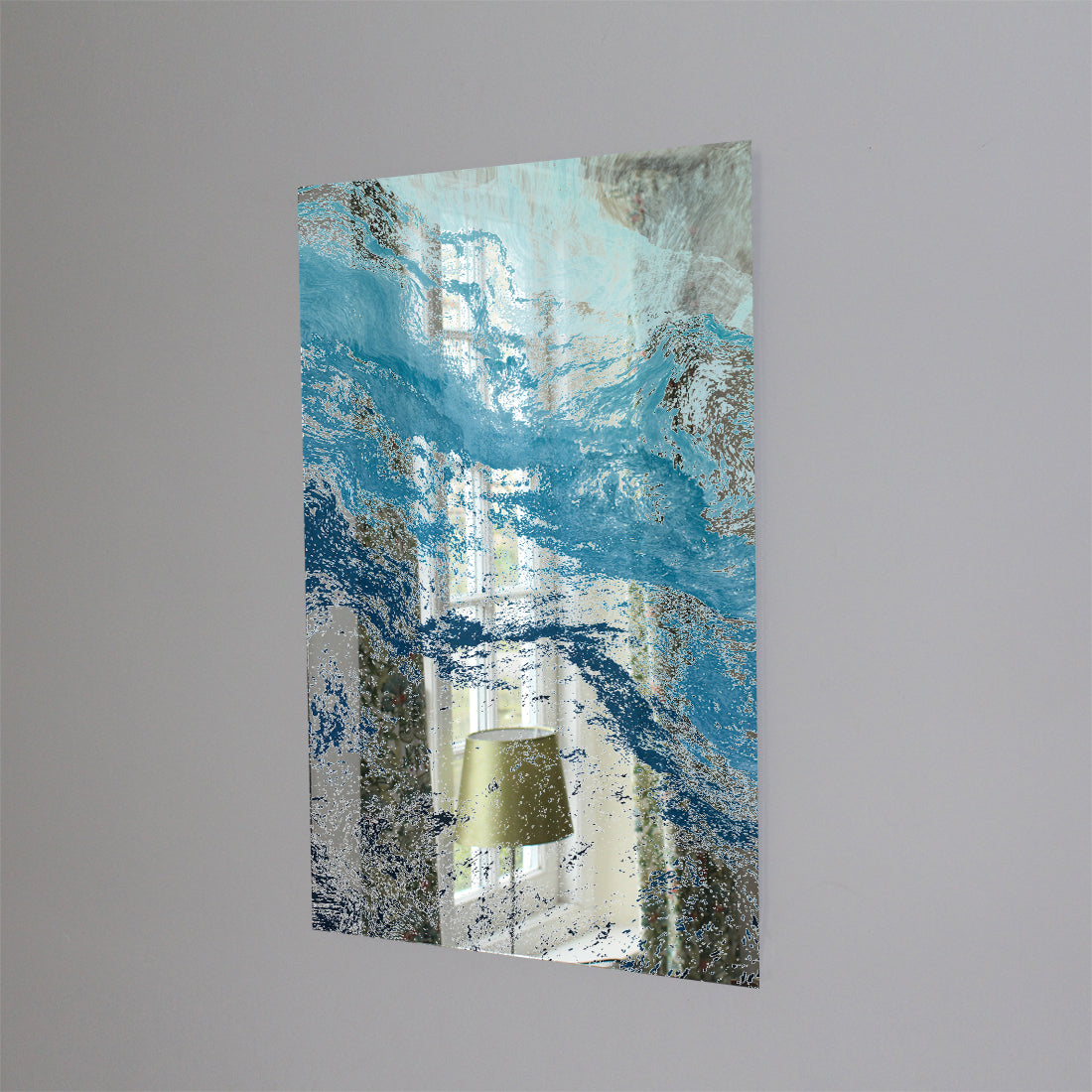 abstract liquid fluid (Mirror Art Print) Andrew Home and Living