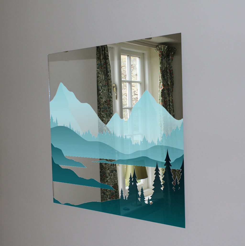 abstract mountain (Mirror Art Print) – Lee Living