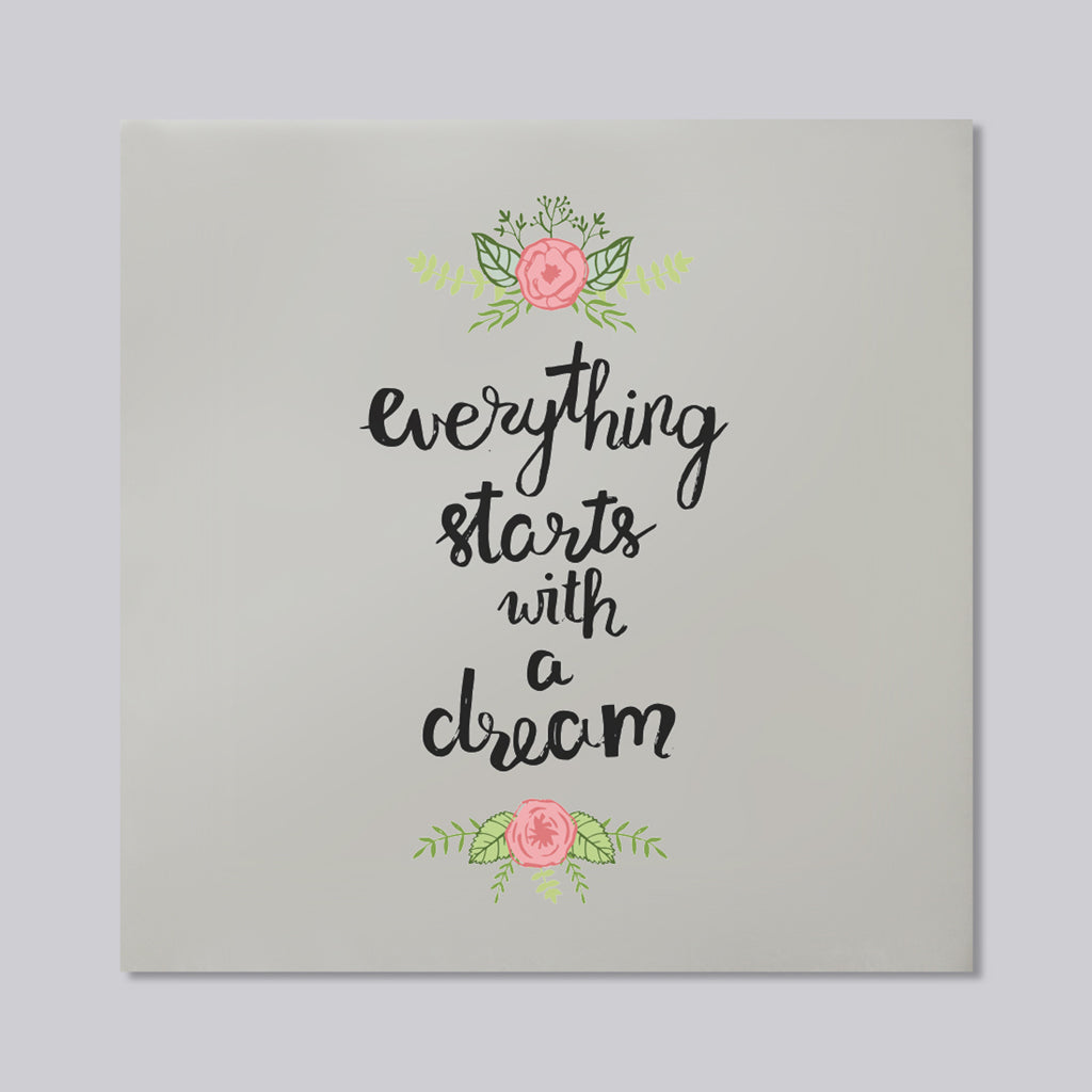 New Product Everything starts with a dream (Mirror Art Print)  - Andrew Lee Home and Living