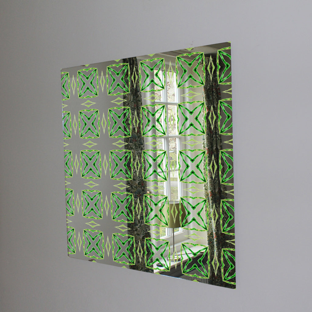 New Product Green extraordinary boho chic summer design (Mirror Art Print)  - Andrew Lee Home and Living