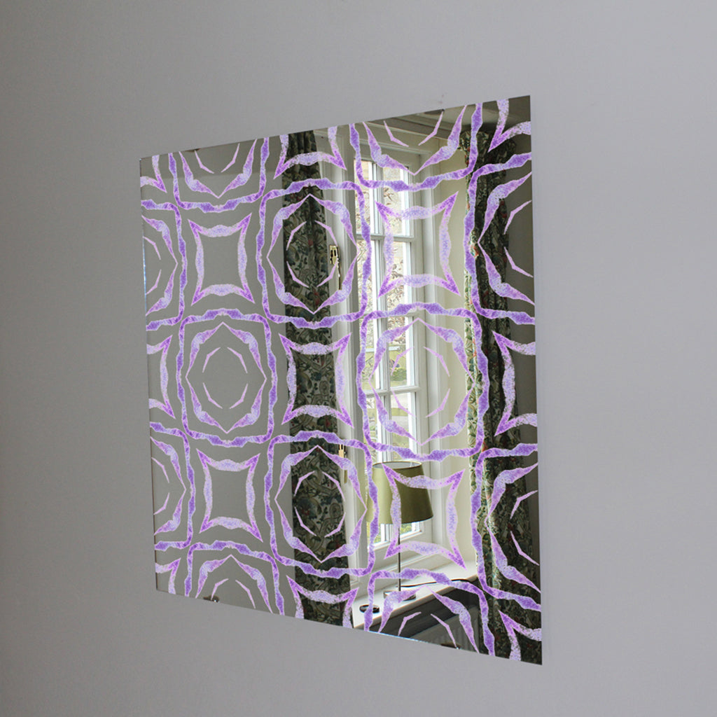 New Product Purple brilliant boho (Mirror Art Print)  - Andrew Lee Home and Living