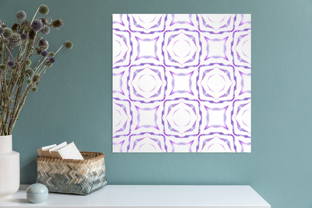 New Product Purple brilliant boho (Mirror Art Print)  - Andrew Lee Home and Living