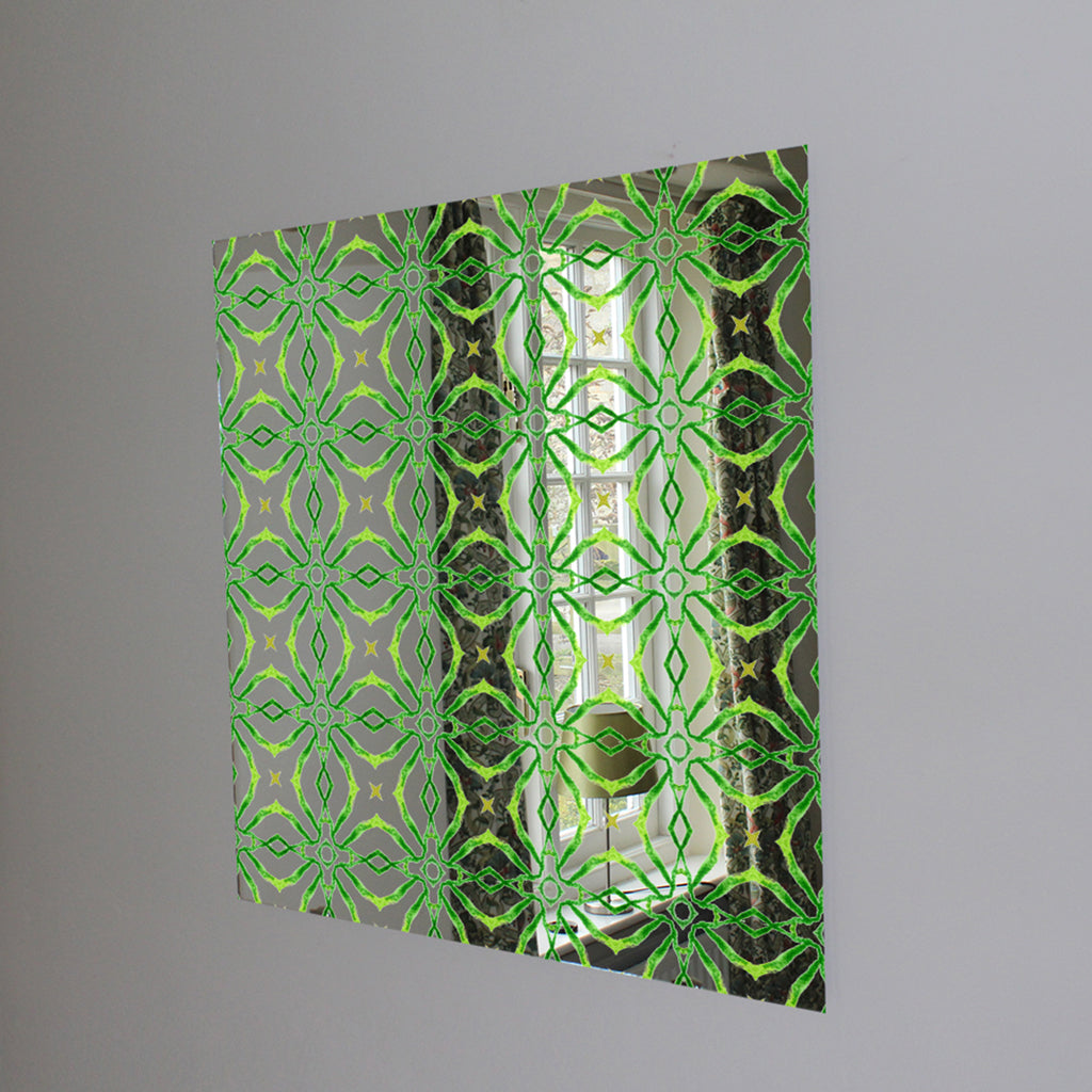 New Product Green alluring boho chic (Mirror Art Print)  - Andrew Lee Home and Living