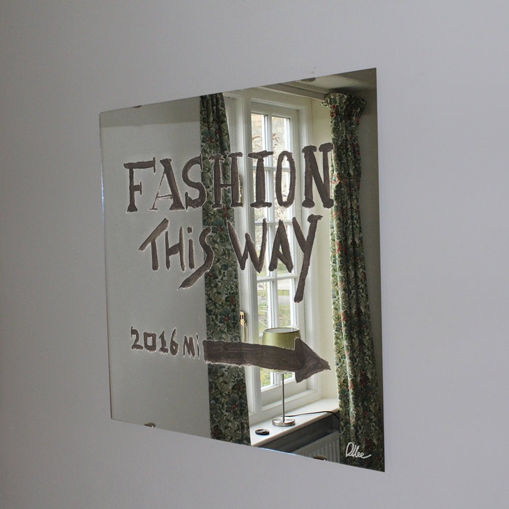 New Product Fashion This Way (Mirror Art Print)  - Andrew Lee Home and Living