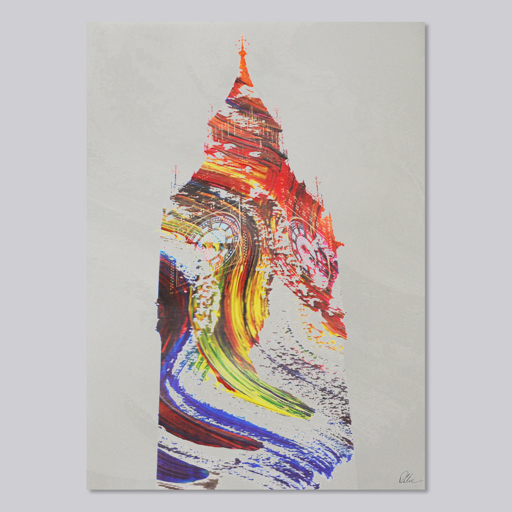 New Product SWIRLY BEN (Mirror Art Print)  - Andrew Lee Home and Living