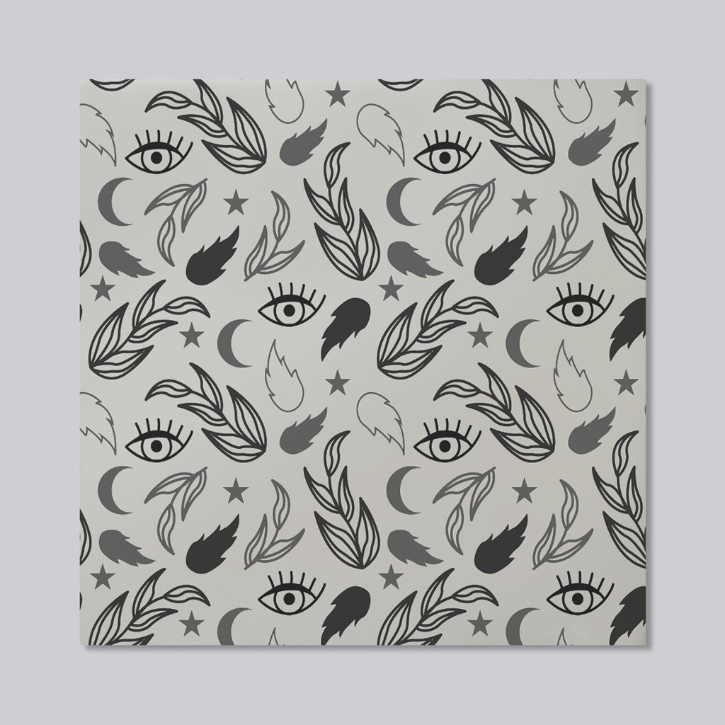 New Product Floral magic Eyes in Black (Mirror Art Print)  - Andrew Lee Home and Living