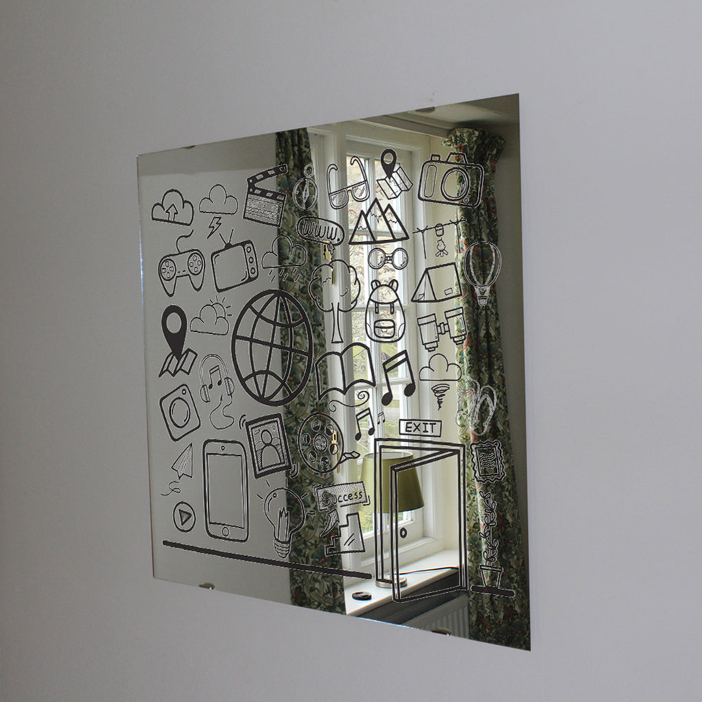 New Product experience outside door Designer Mirror Art Print  - Andrew Lee Home and Living