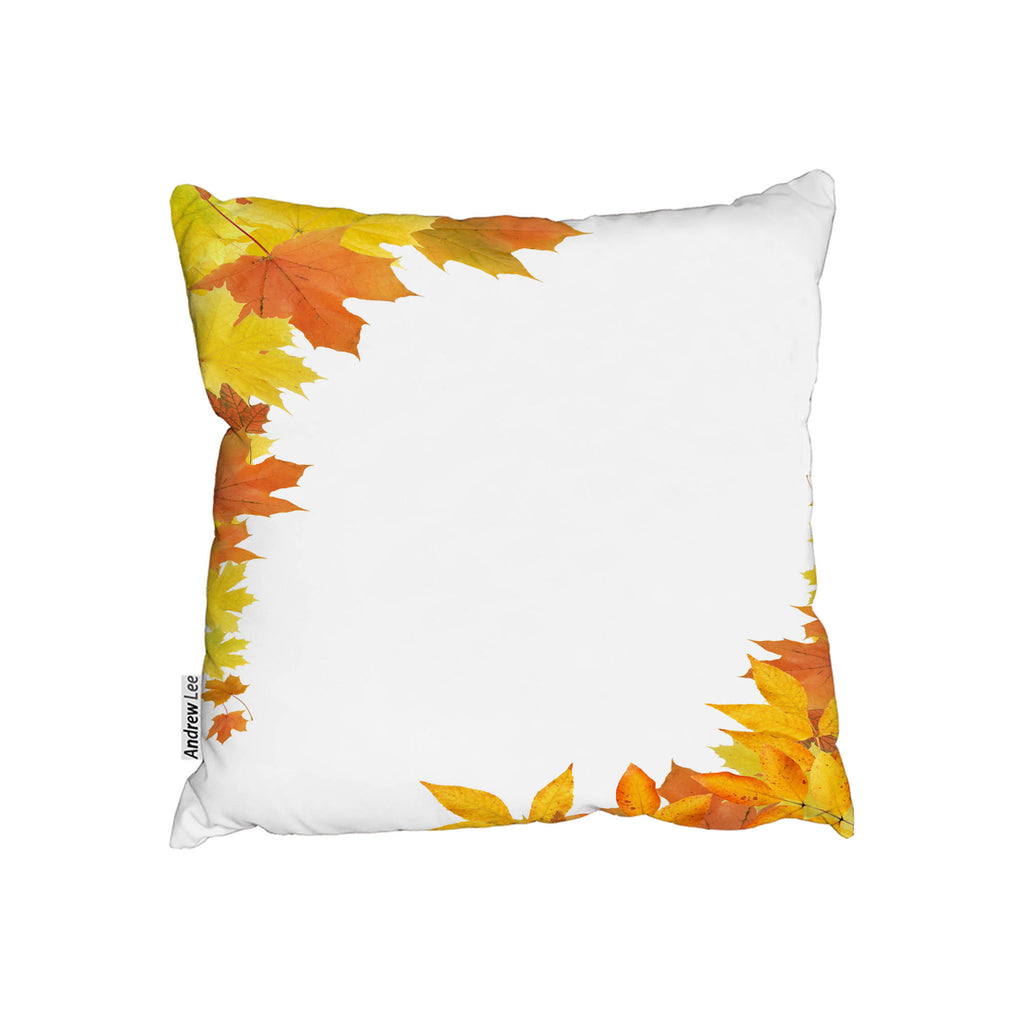 New Product Yellow Autumn Border (Cushion)  - Andrew Lee Home and Living