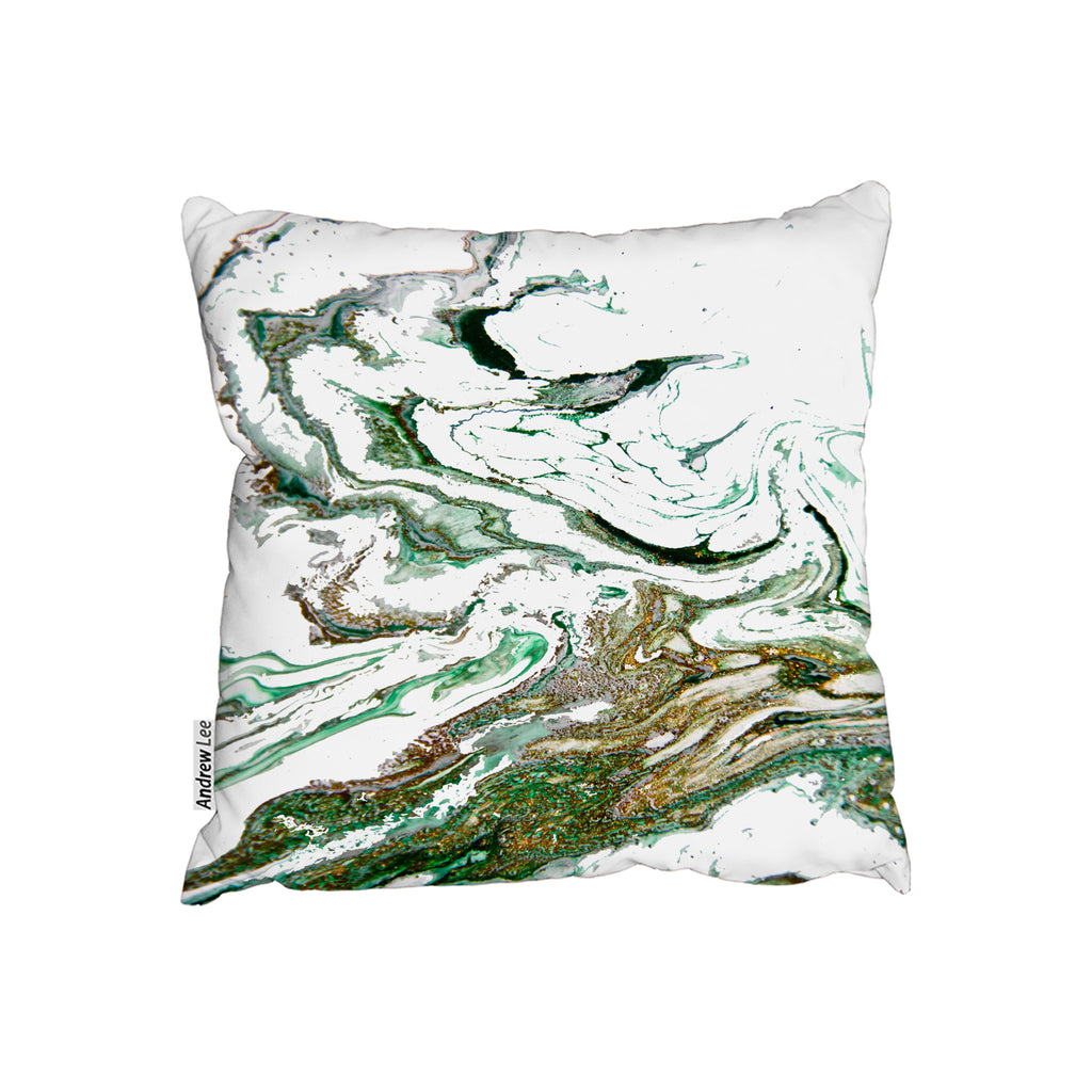 New Product Green & Gold Marble (Cushion)  - Andrew Lee Home and Living