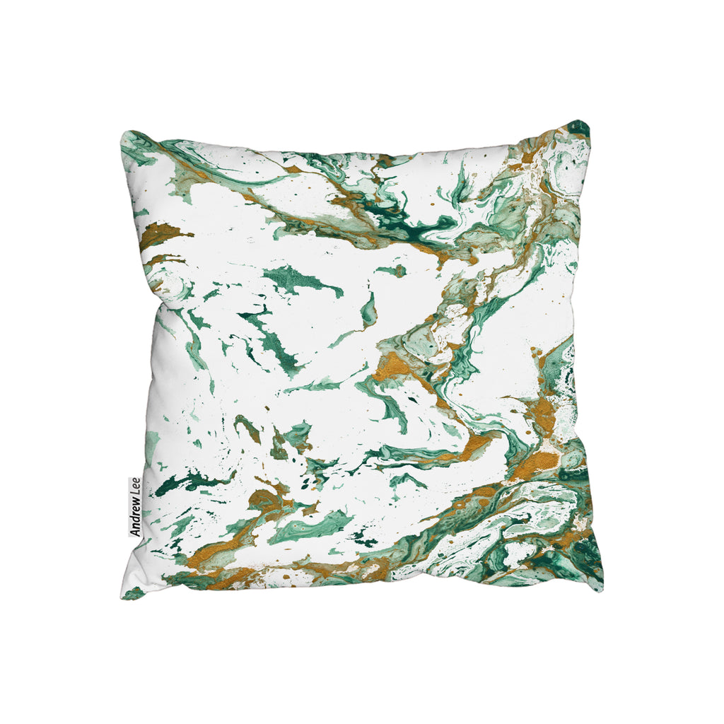 New Product Green & Golden Marble (Cushion)  - Andrew Lee Home and Living