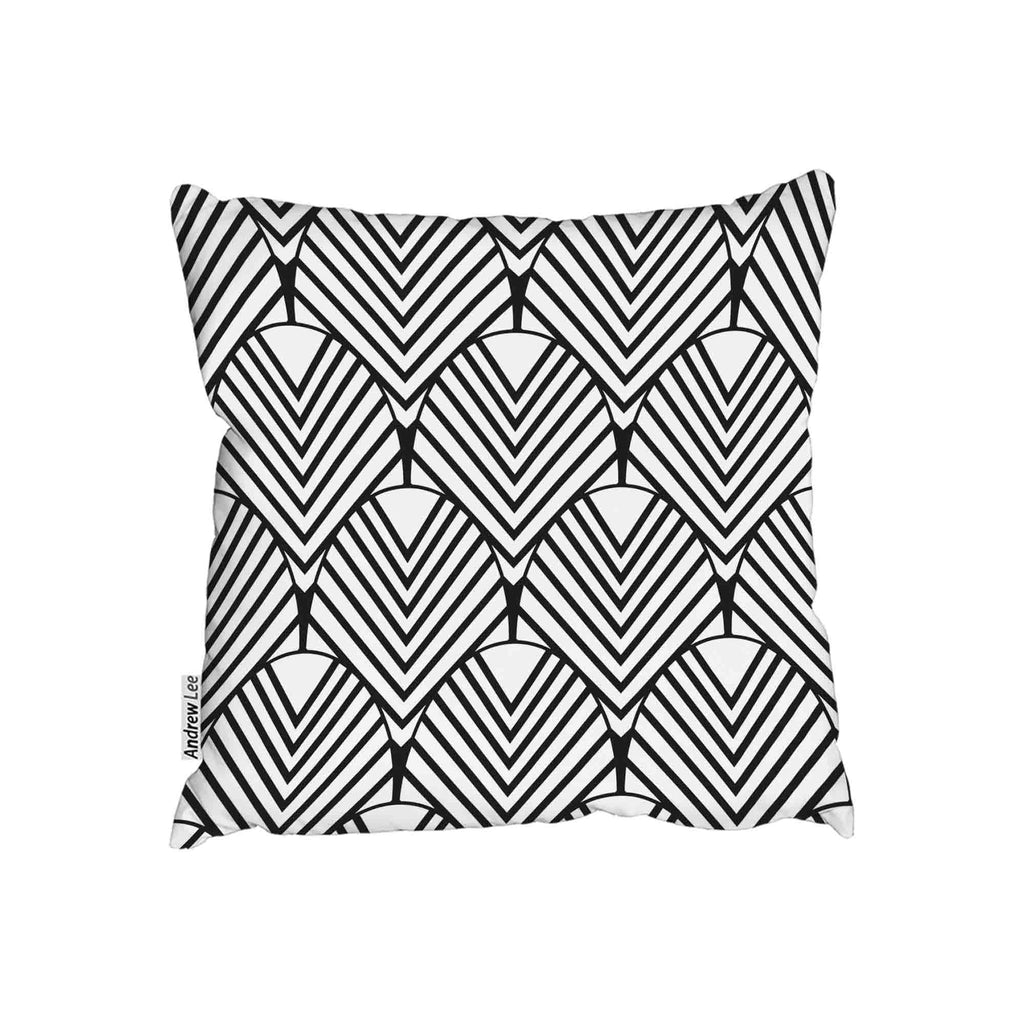 New Product Black Geometric Decoration (Cushion)  - Andrew Lee Home and Living