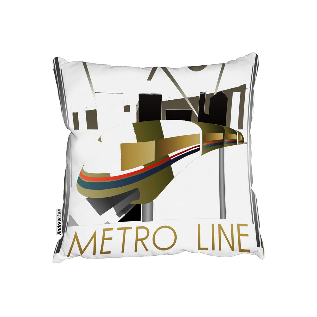 New Product Art Deco Metro Line (Cushion)  - Andrew Lee Home and Living