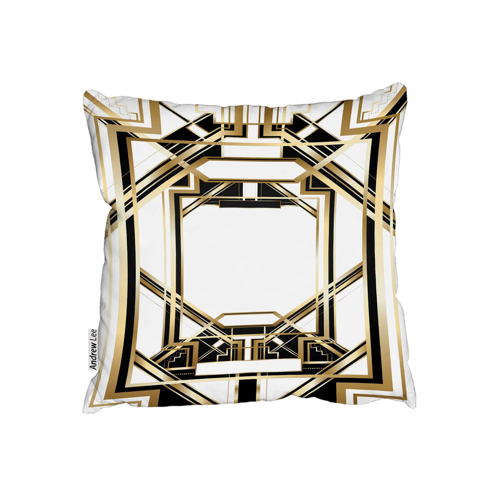 New Product Art Deco Golden Black Frame (Cushion)  - Andrew Lee Home and Living