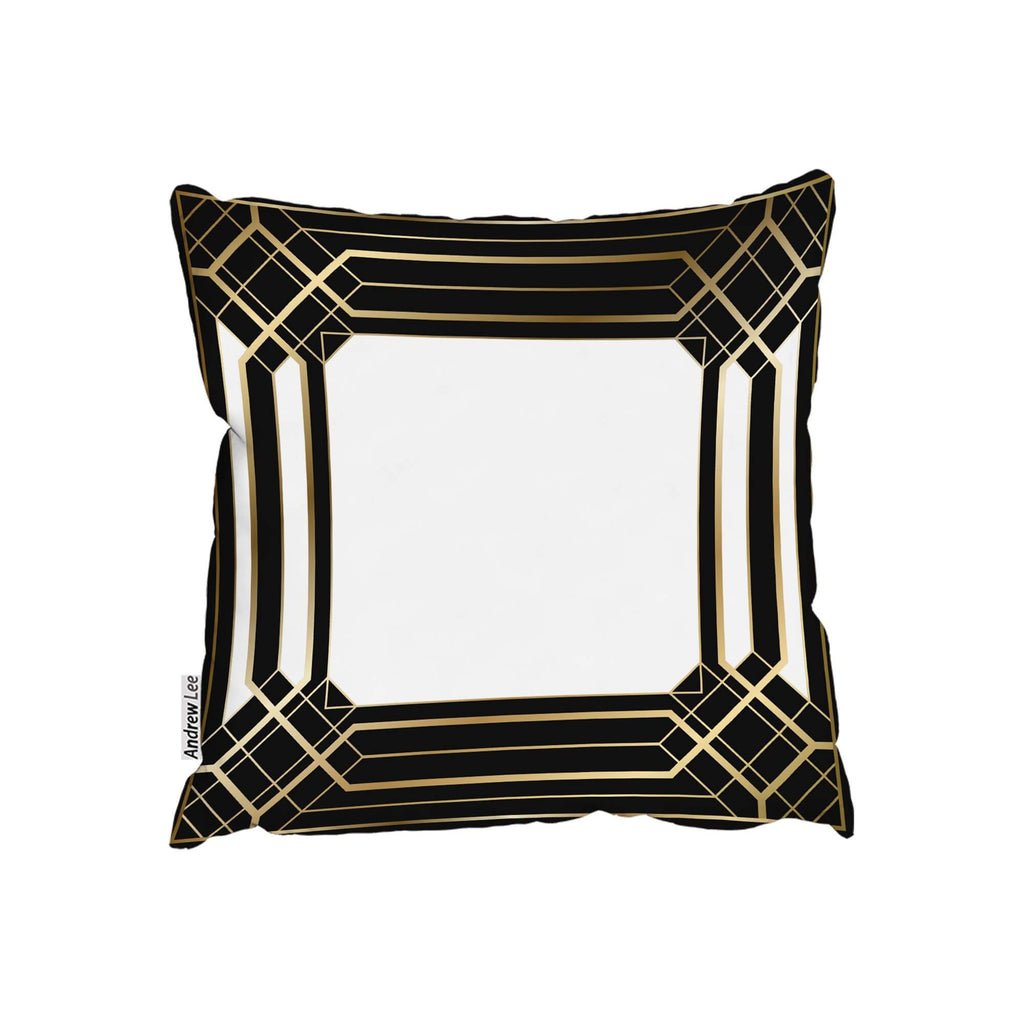 New Product Art Deco Black Frame (Cushion)  - Andrew Lee Home and Living