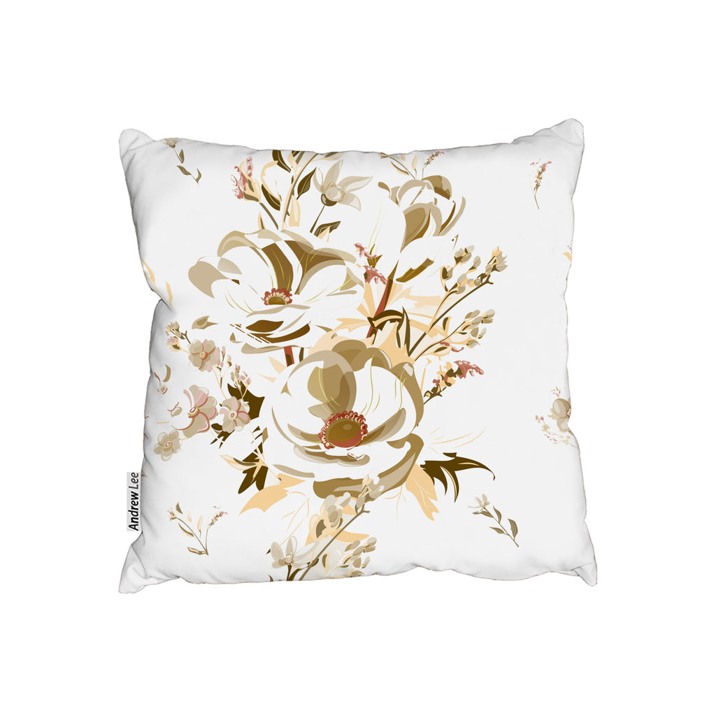 New Product Golden Flower Print (Cushion)  - Andrew Lee Home and Living