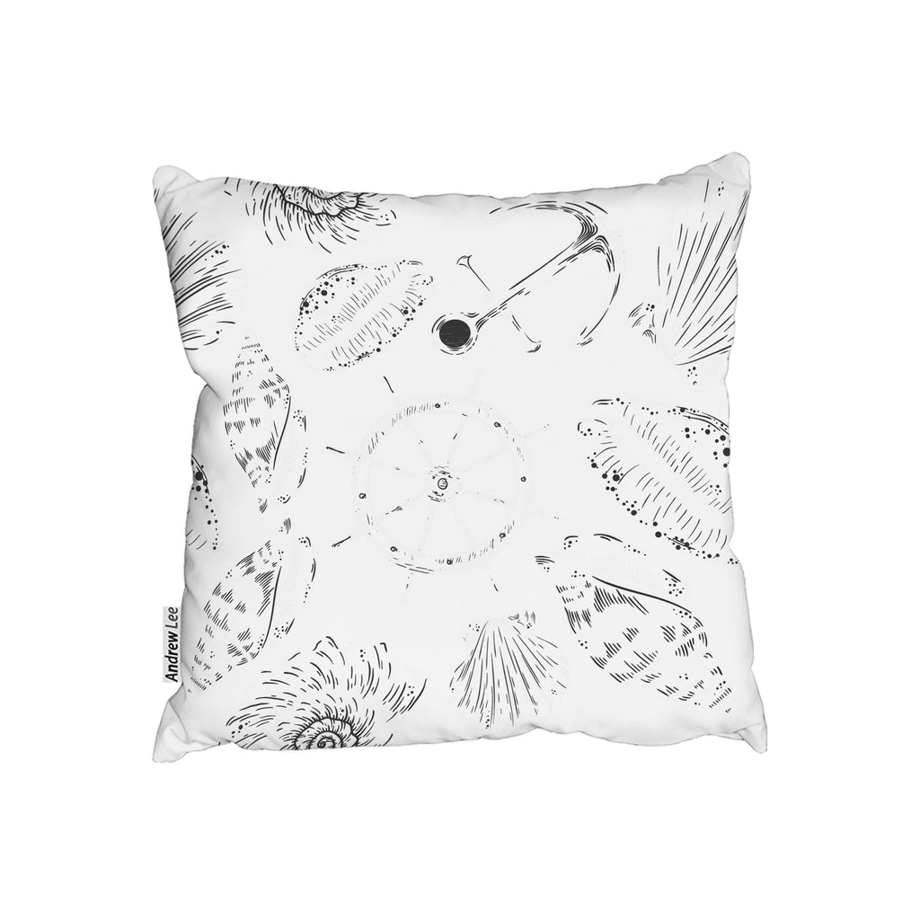 New Product Drawn Nautical Elements (Cushion)  - Andrew Lee Home and Living