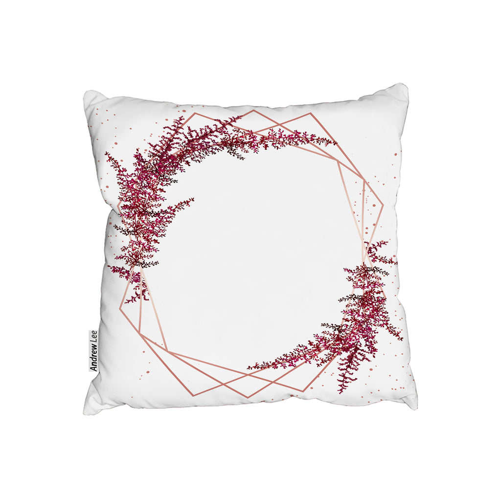 New Product Pink Flower And Geometric Shapes (Cushion)  - Andrew Lee Home and Living