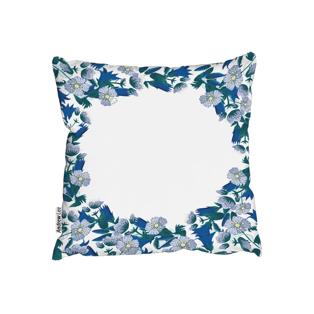 New Product Winter Blue Flowers (Cushion)  - Andrew Lee Home and Living