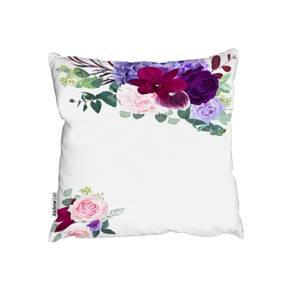 New Product Pink & Purple Roses (Cushion)  - Andrew Lee Home and Living