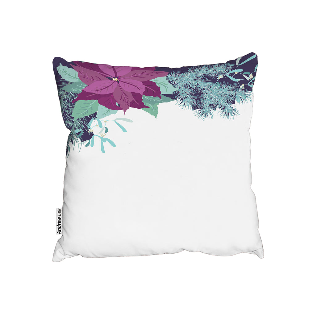 New Product Purple & Blue Flowers (Cushion)  - Andrew Lee Home and Living