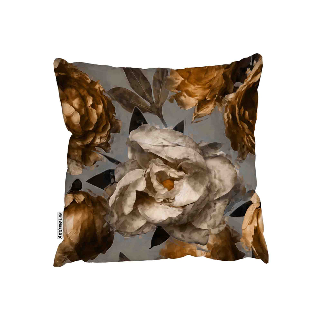 New Product Golden White Flower (Cushion)  - Andrew Lee Home and Living