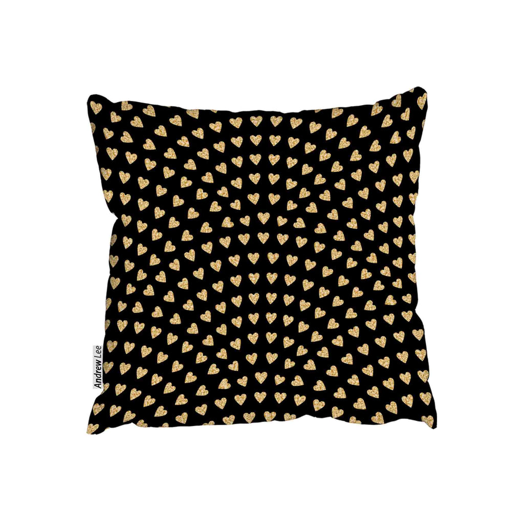 New Product Geometric Glitter Love Hearts (Cushion)  - Andrew Lee Home and Living