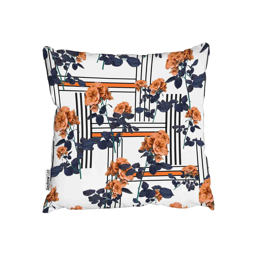 New Product Geometric Lines & Flowers (Cushion)  - Andrew Lee Home and Living