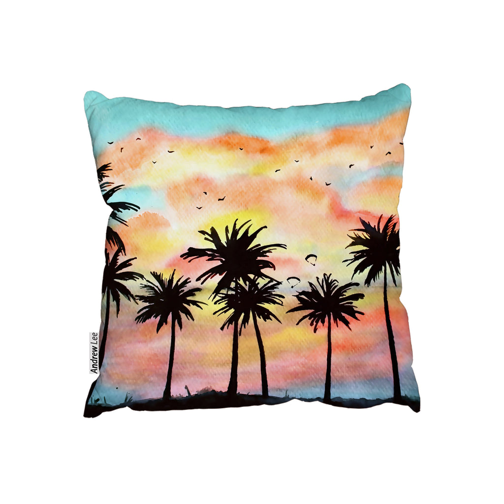 New Product Palm Trees at Sunset (Cushion)  - Andrew Lee Home and Living