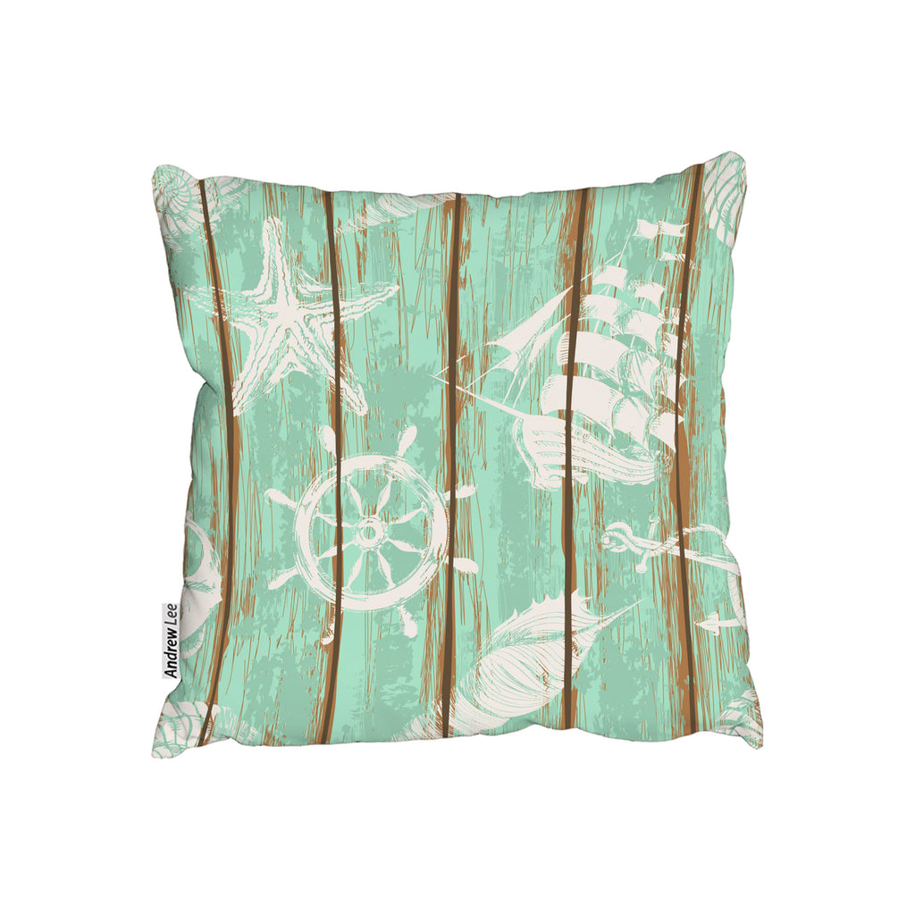 New Product Nautical Elements oin Wood (Cushion)  - Andrew Lee Home and Living