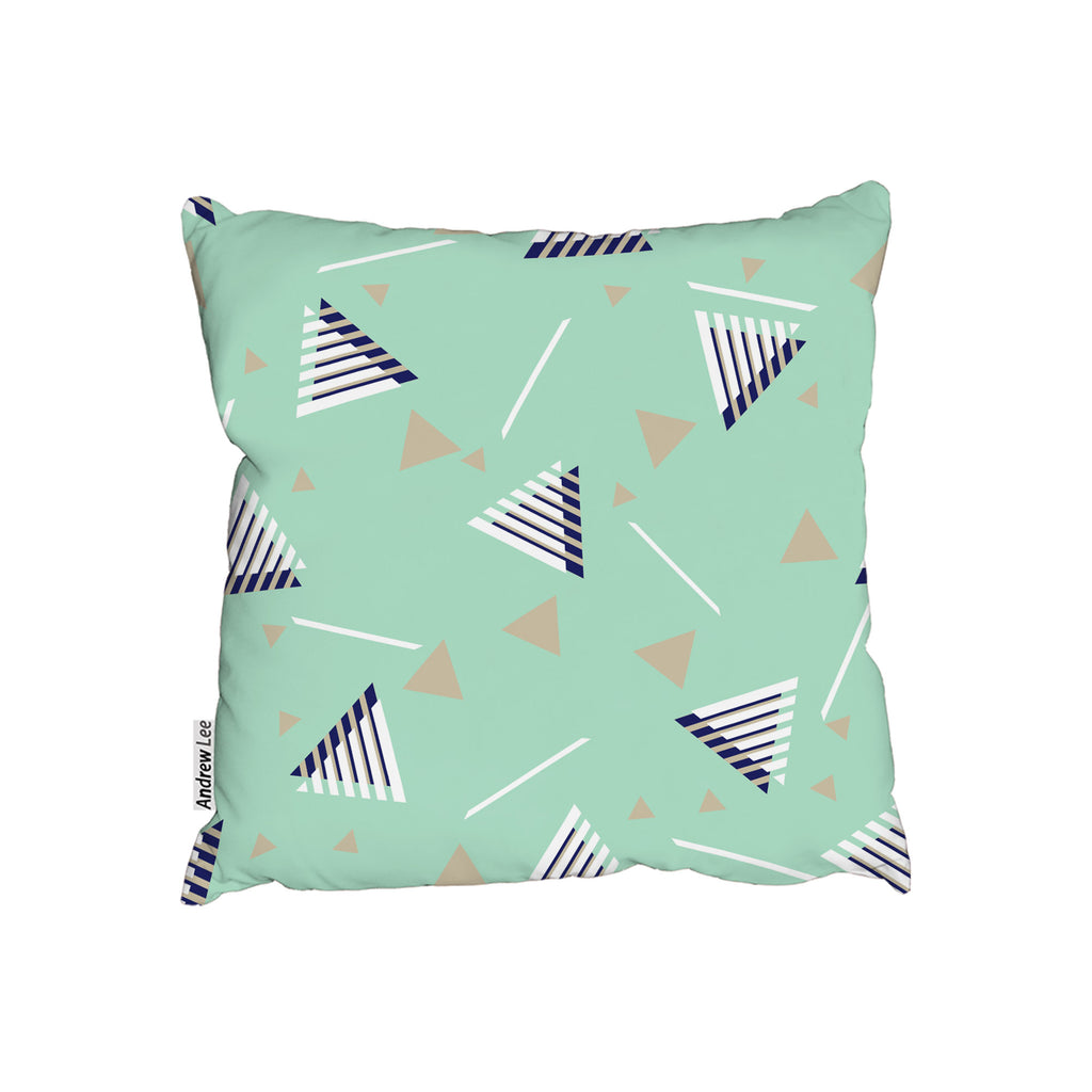 New Product Geometric Triangle Stripes (Cushion)  - Andrew Lee Home and Living