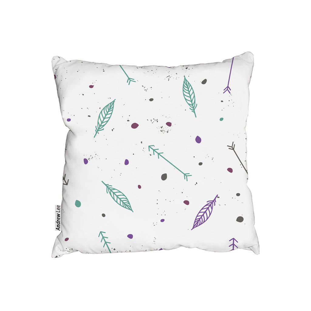 New Product Cute cartoon seamless vector pattern with feathers and arrows in boho style (Cushion)  - Andrew Lee Home and Living