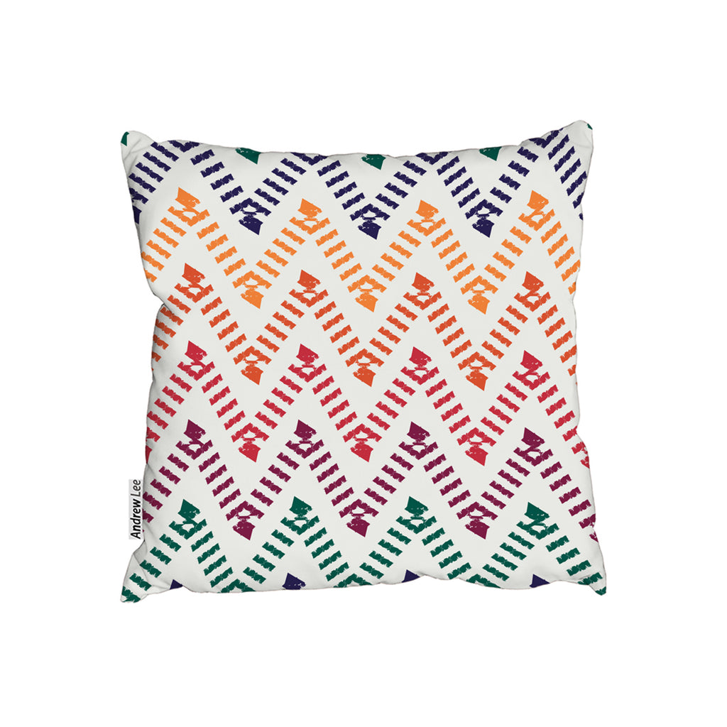 New Product Freehand horizontal zigzag and chevron stripes (Cushion)  - Andrew Lee Home and Living